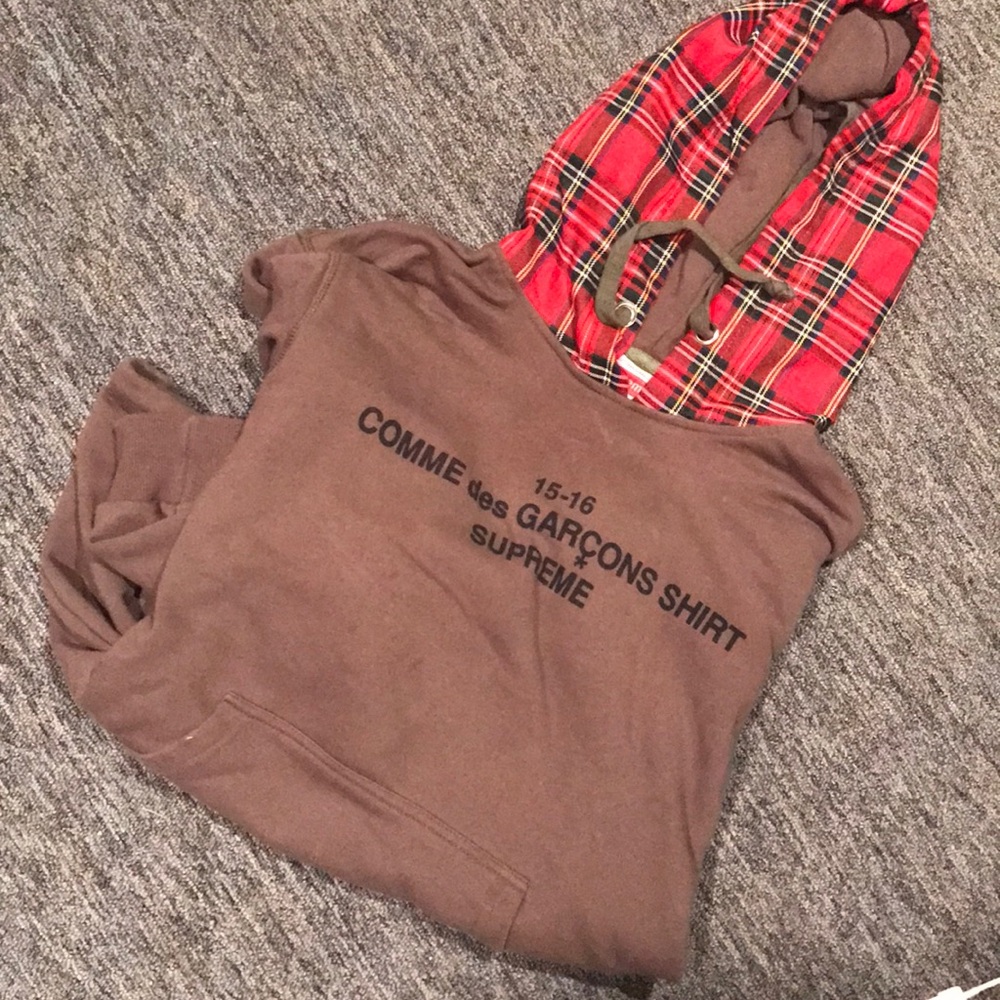 Comme des garcons x supreme sweatshirt